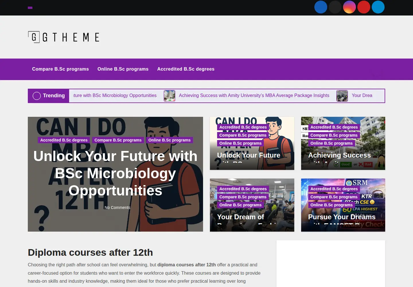 Screenshot of g-theme.com