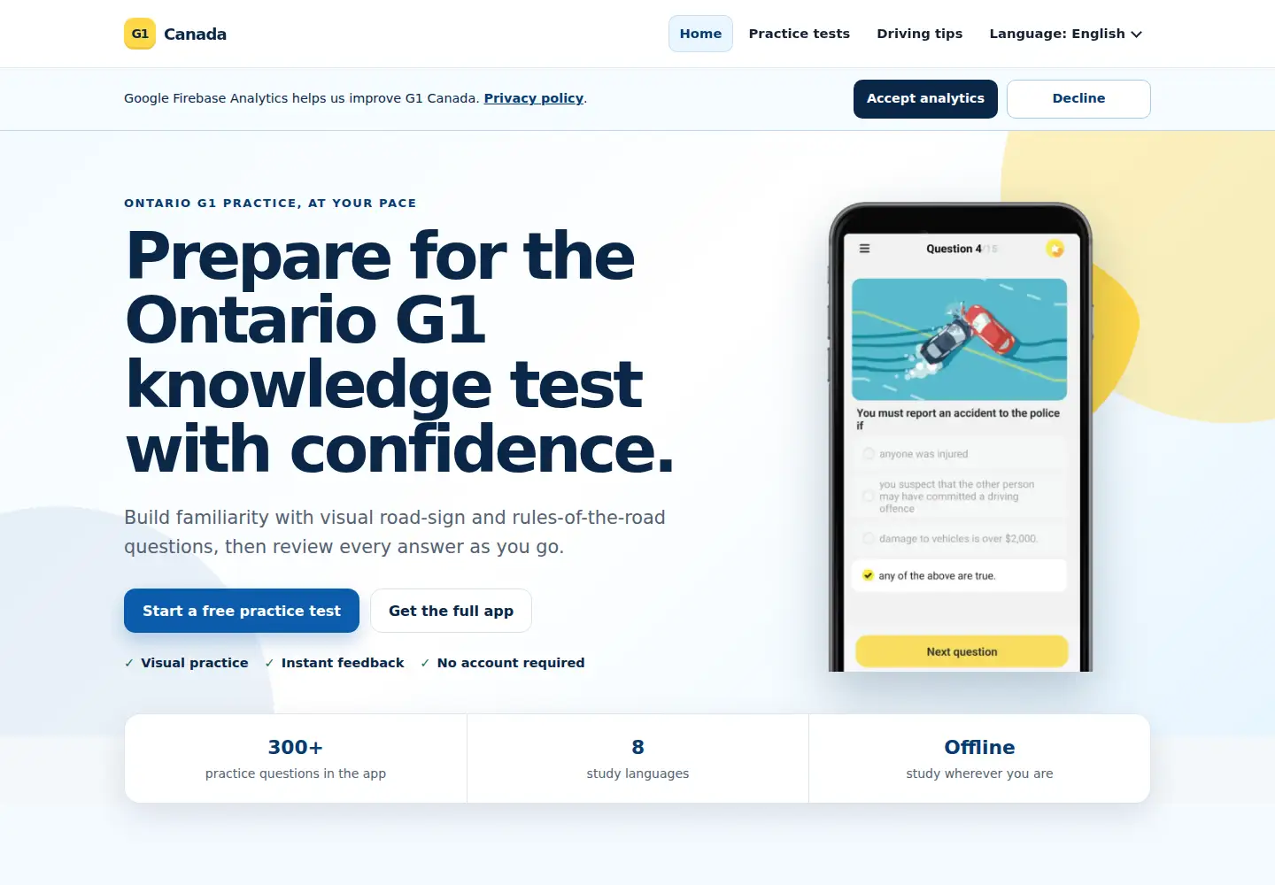 Captured homepage of g1canada.com in the current scan