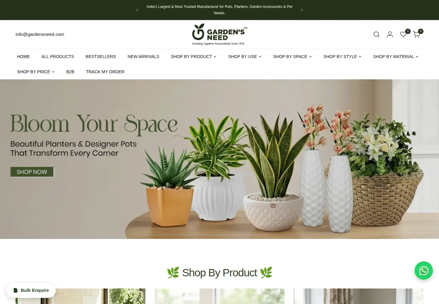 Captured homepage of gardensneed.com in the current scan