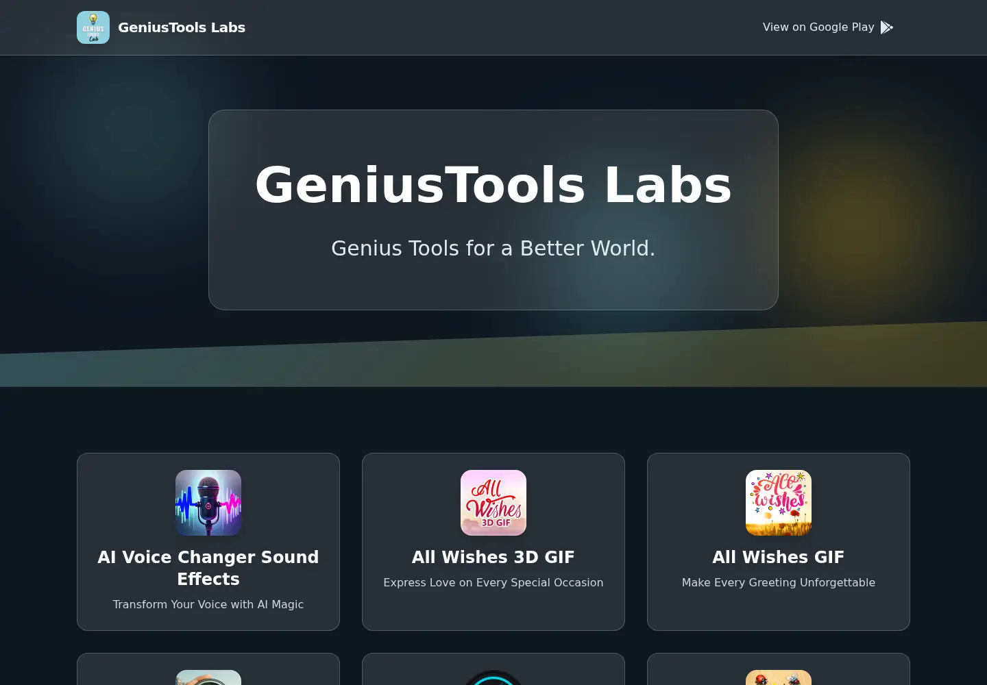 Screenshot of geniustoolslabs.com