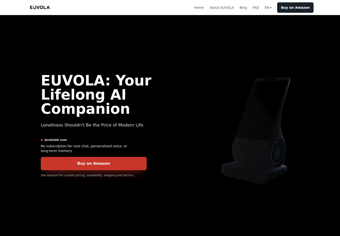 Screenshot of geteuvola.com
