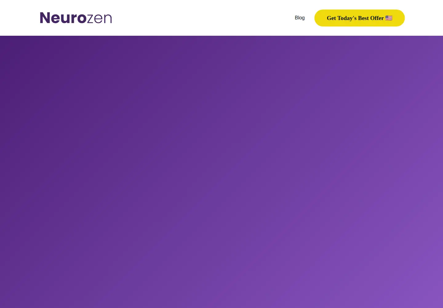 Captured homepage of getneurozendrops.com in the current scan