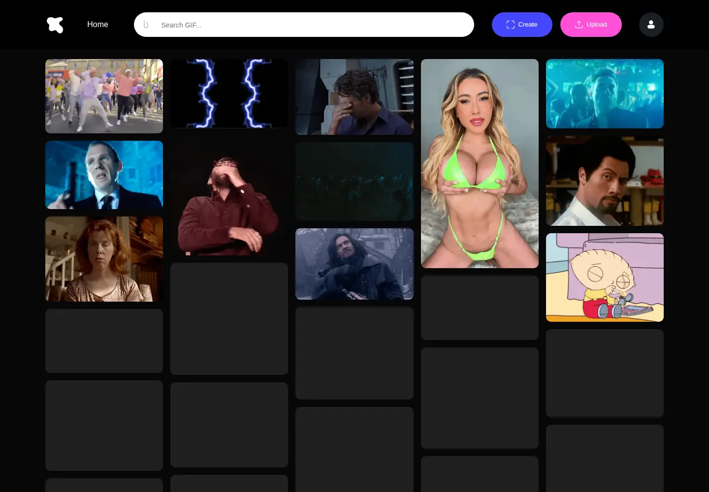 Screenshot of gifzz.com