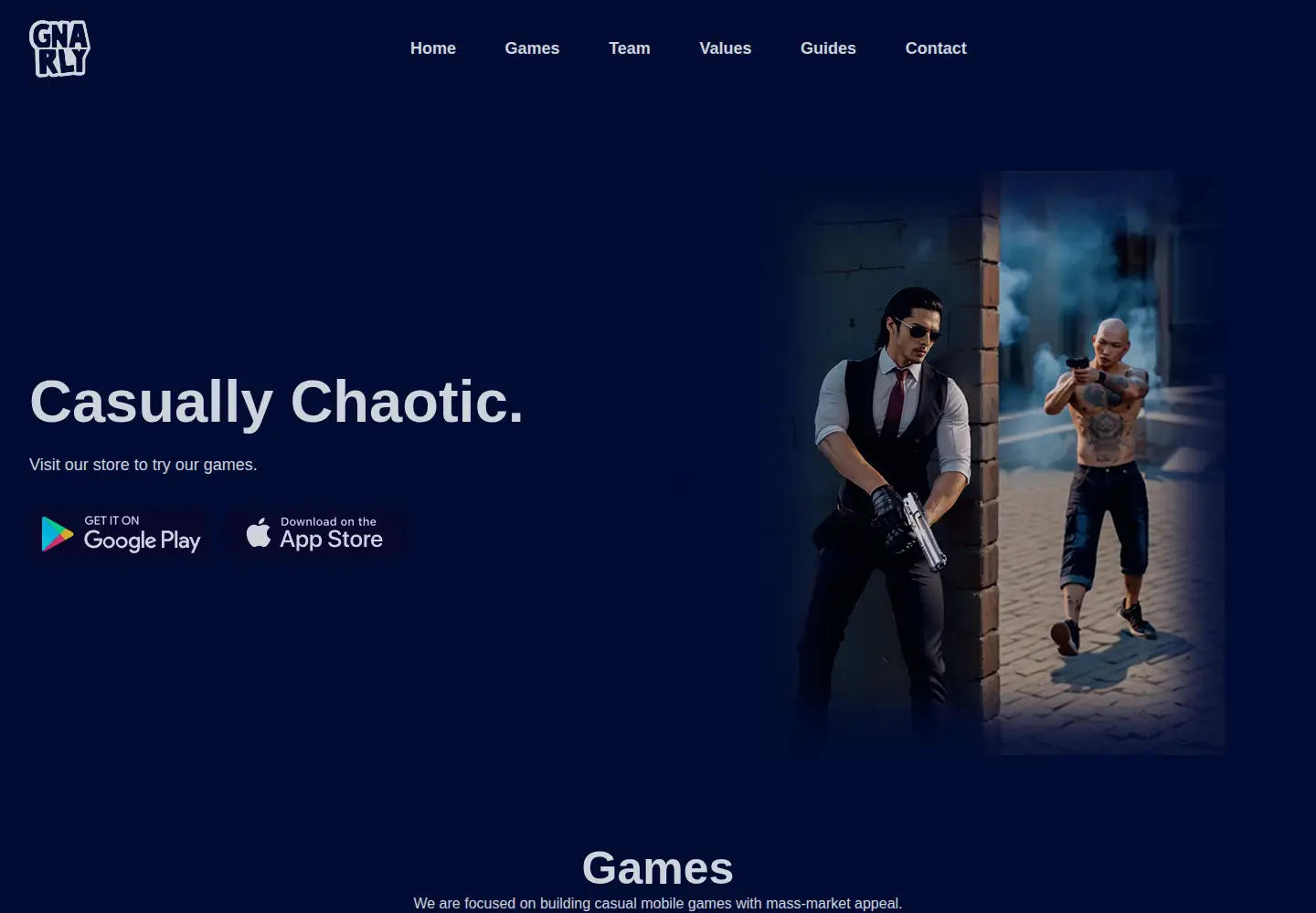 Screenshot of gnarlyteam.com