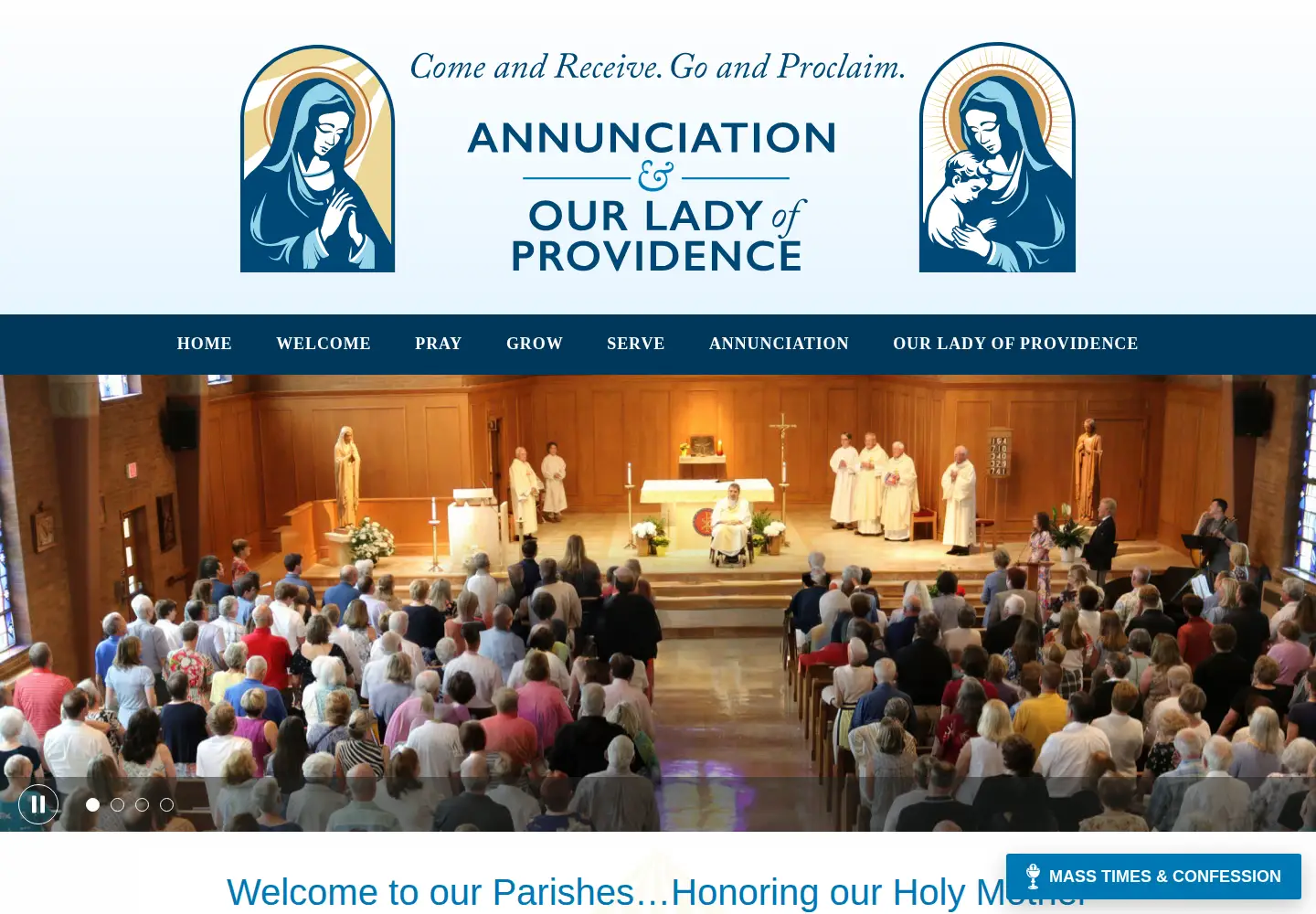 Screenshot of goannunciation.com