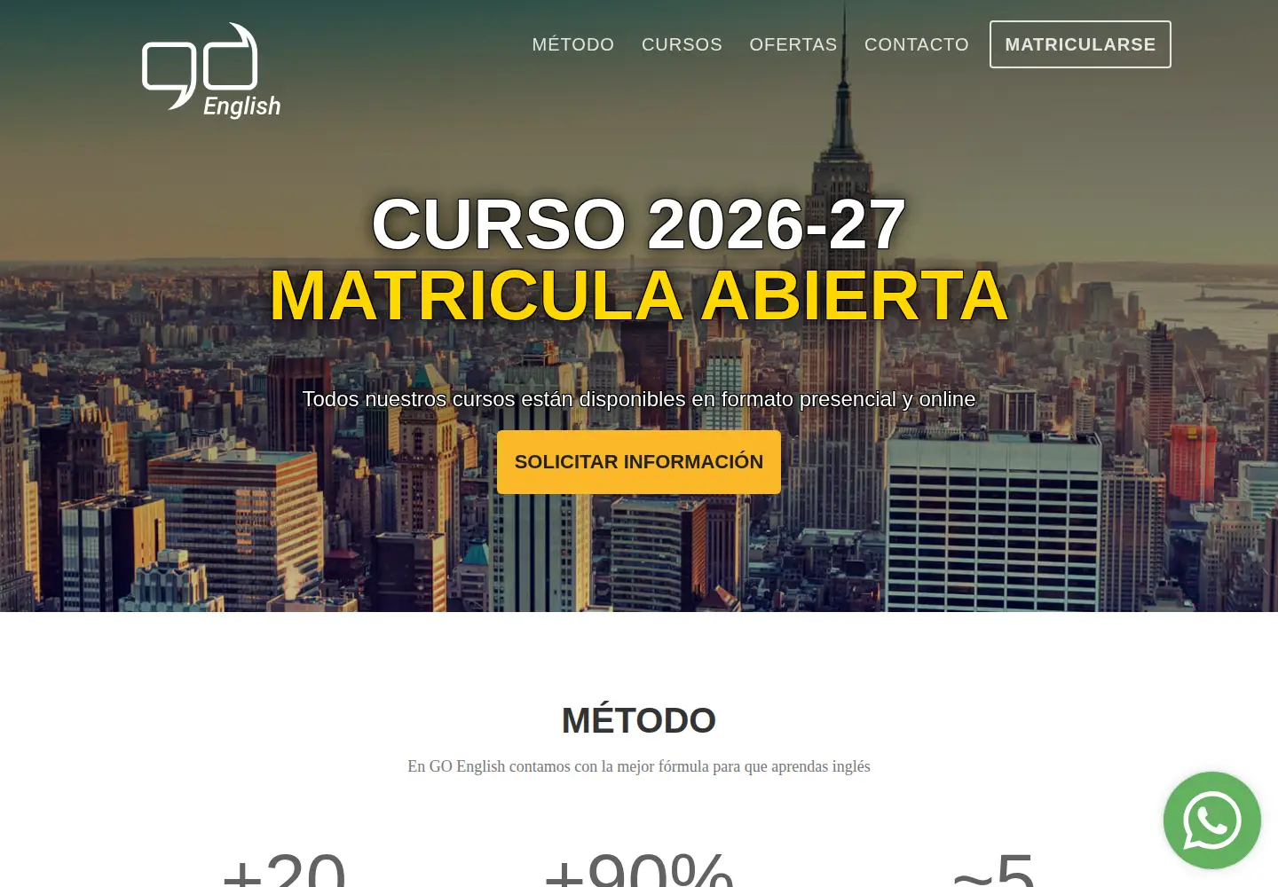 Screenshot of goenglishvigo.com