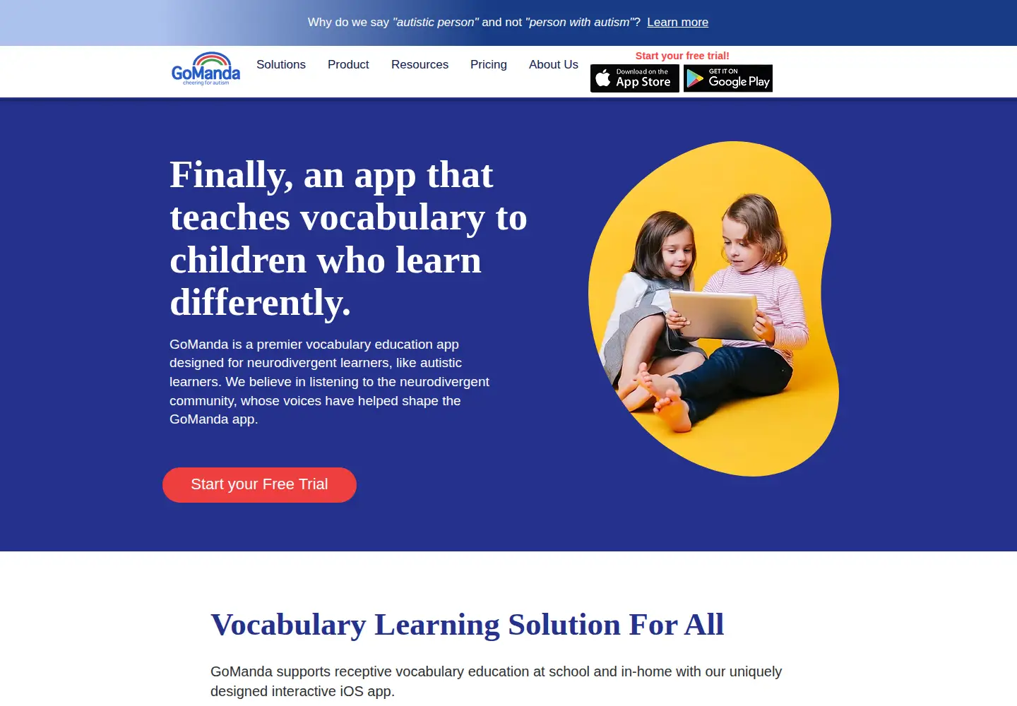Screenshot of gomanda.com