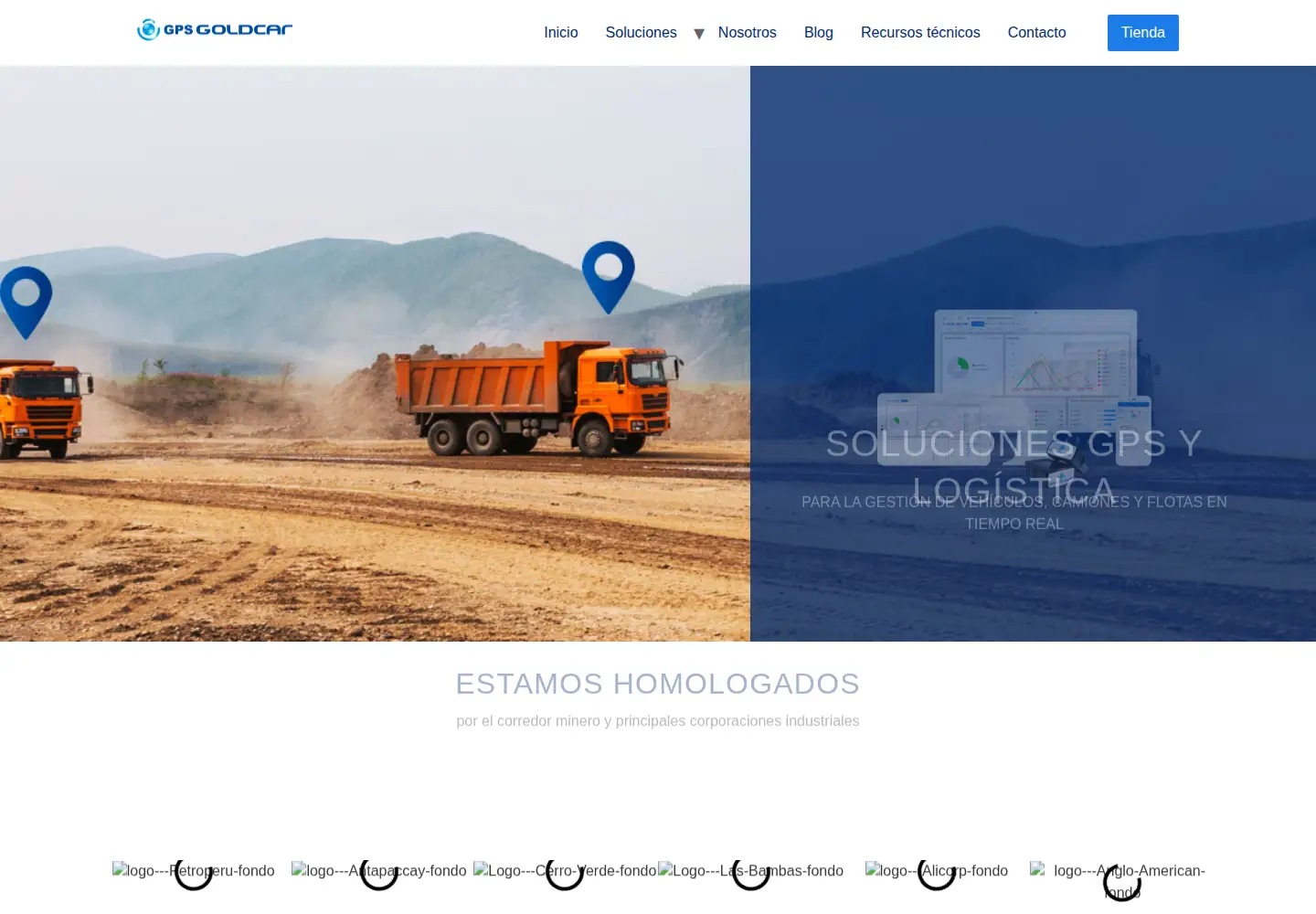 Screenshot of gpsgoldcar.com