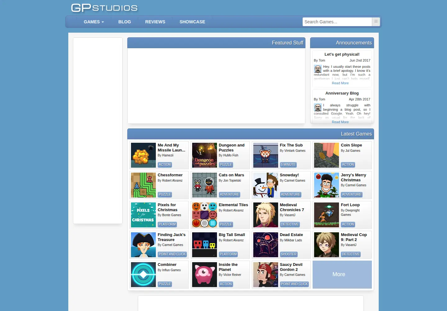 Screenshot of gpstudios.com