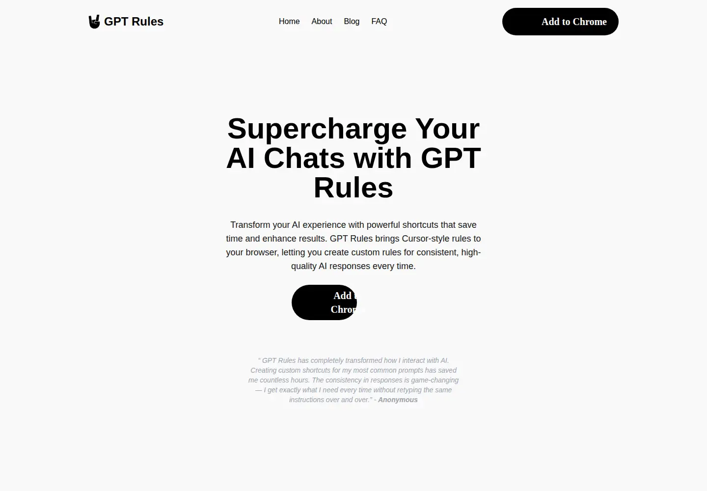 Screenshot of gptrules.com