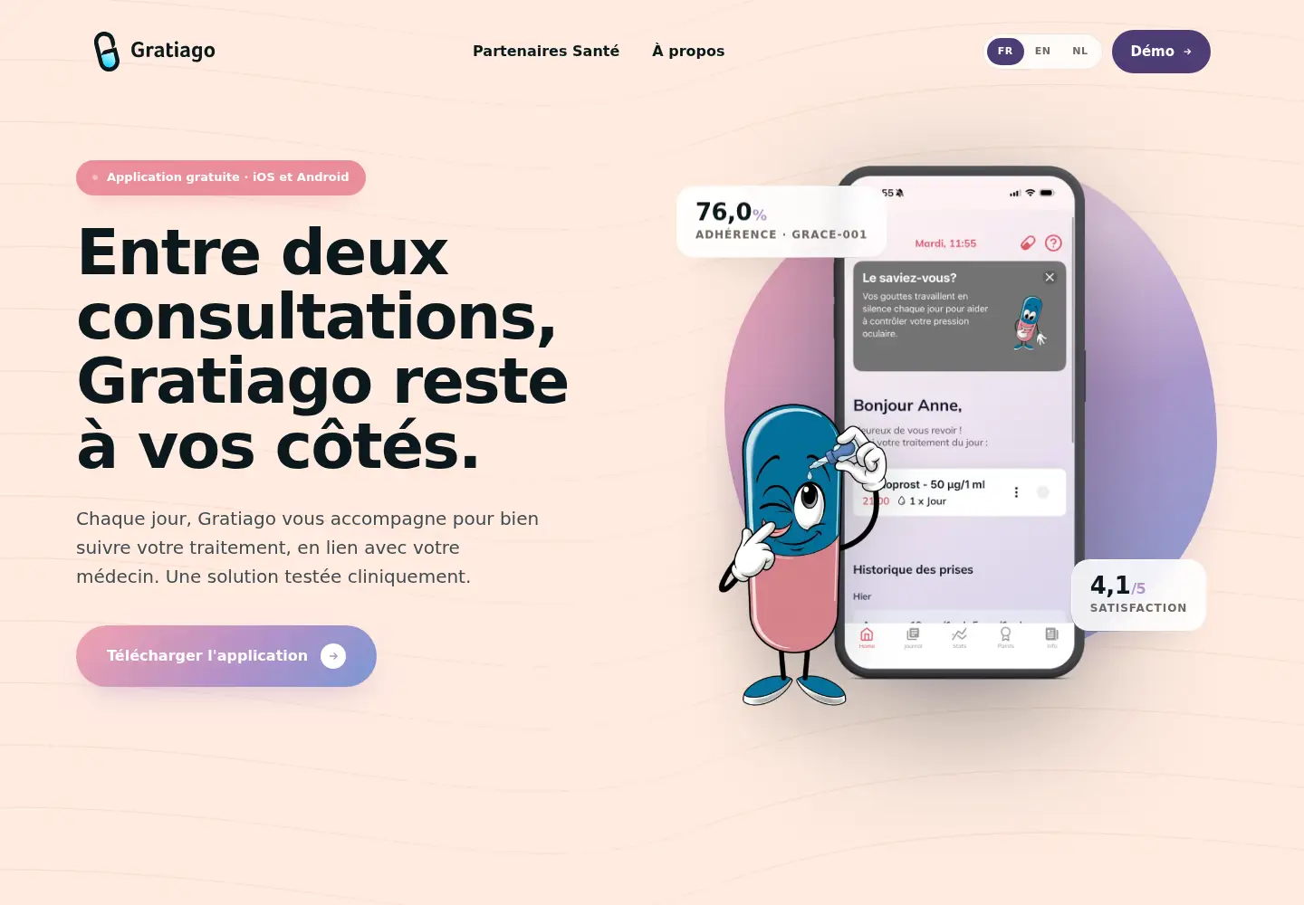 Screenshot of gratiago.com