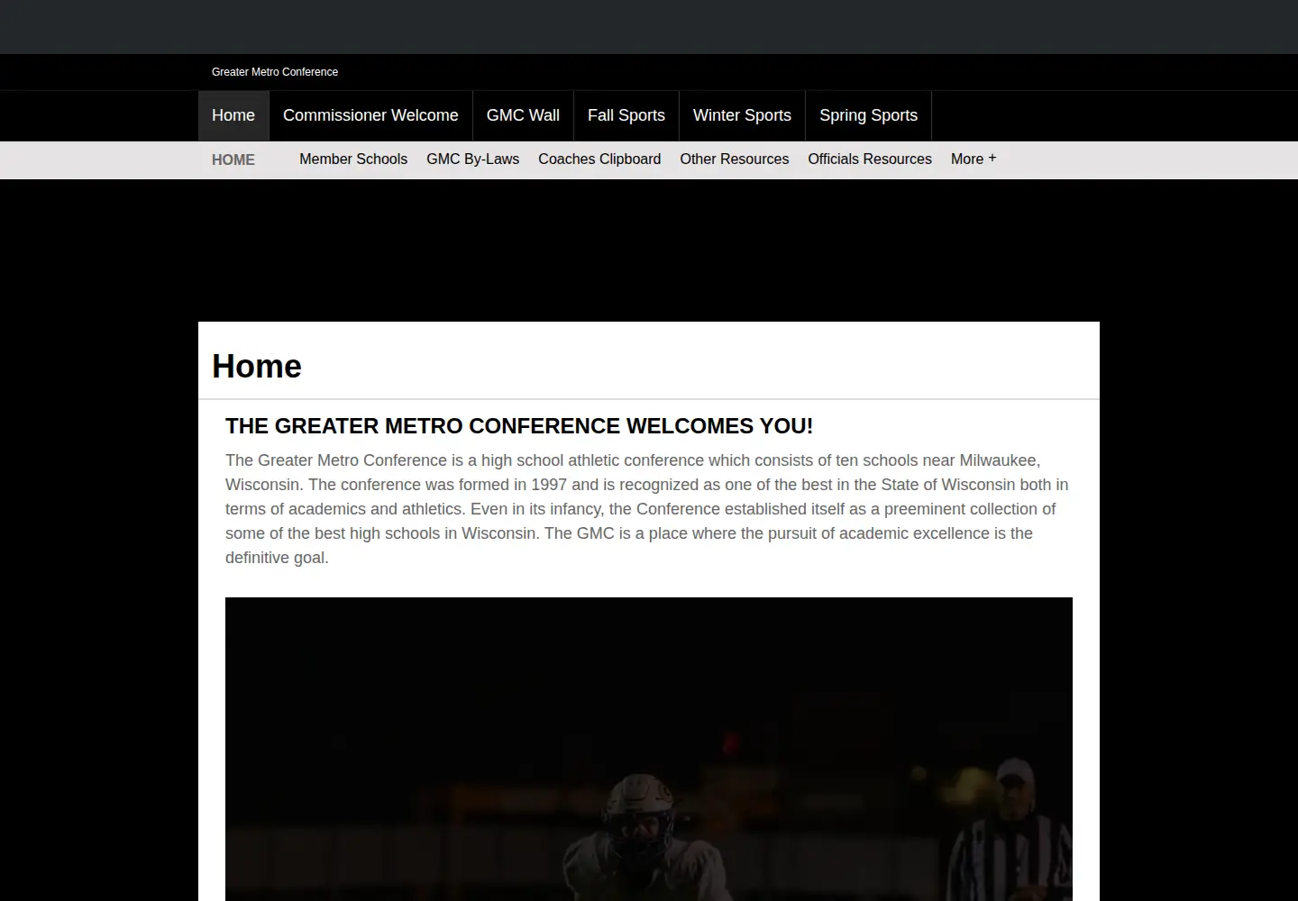 Captured homepage of greatermetroconference.com in the current scan