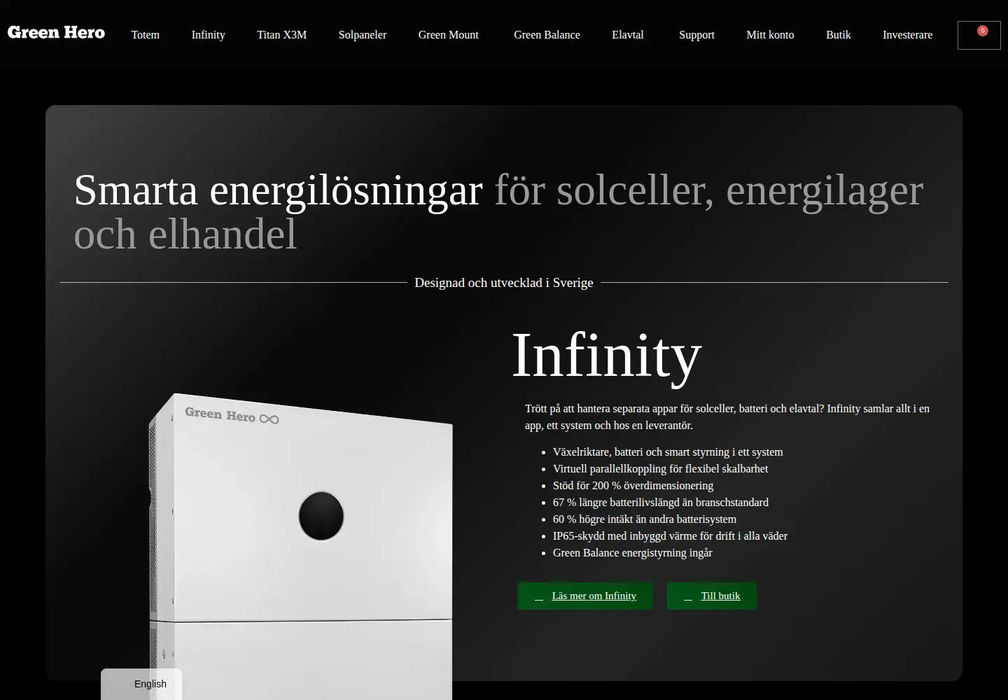 Screenshot of greenhero.com