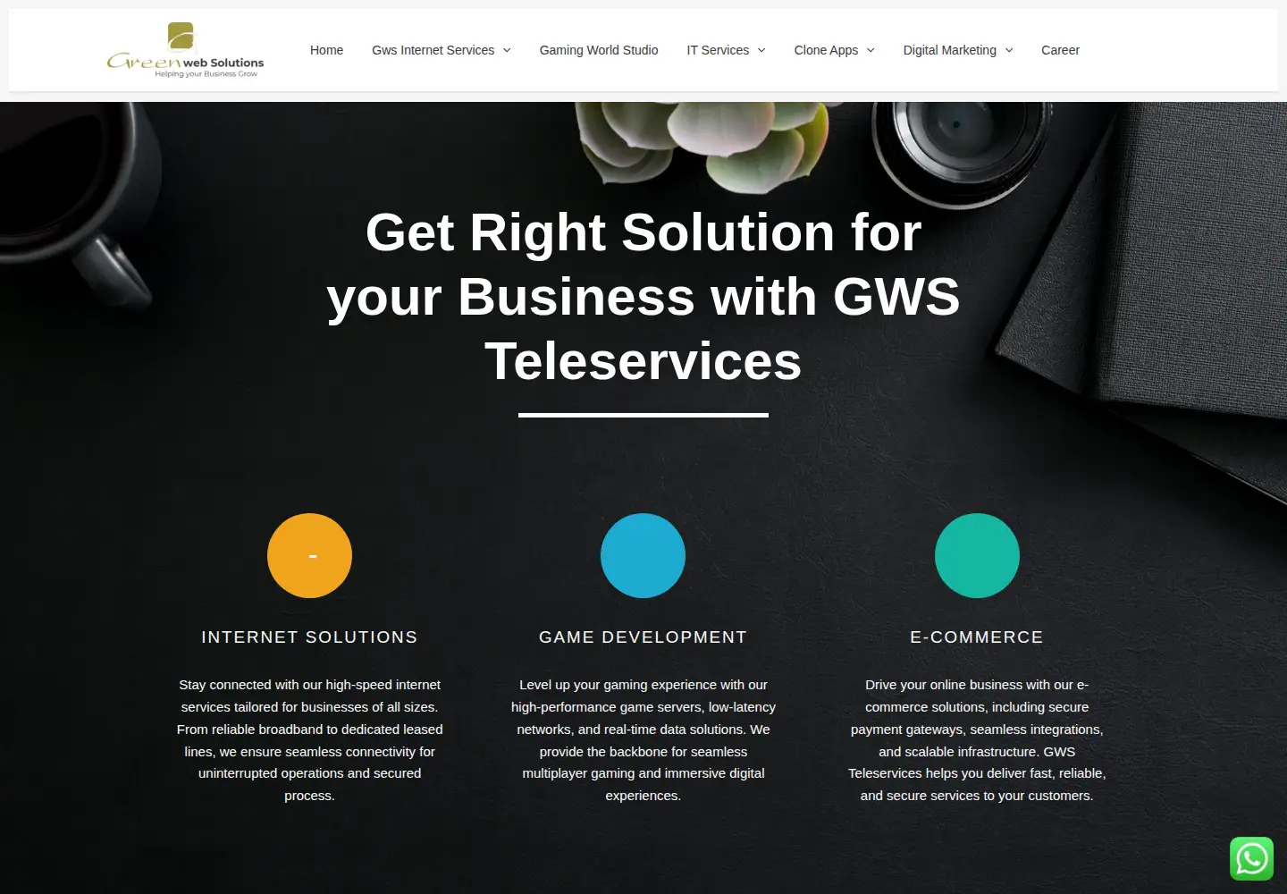 Screenshot of greenwebsoftwaredevelopment.com