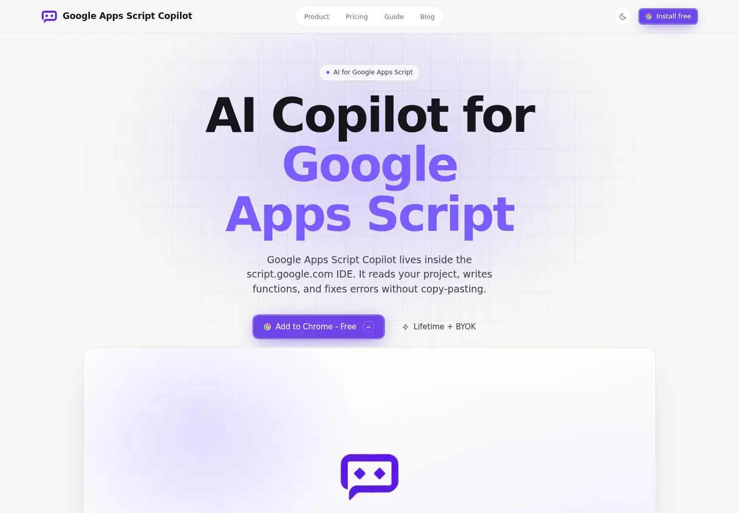 Captured homepage of gscopilot.com in the current scan