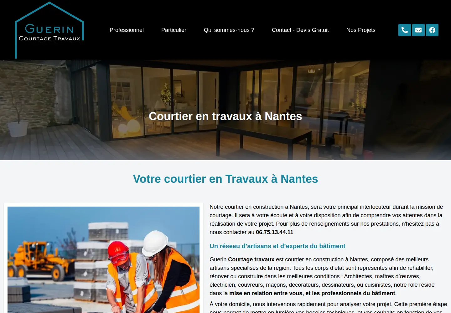 Screenshot of guerincourtagetravaux.com