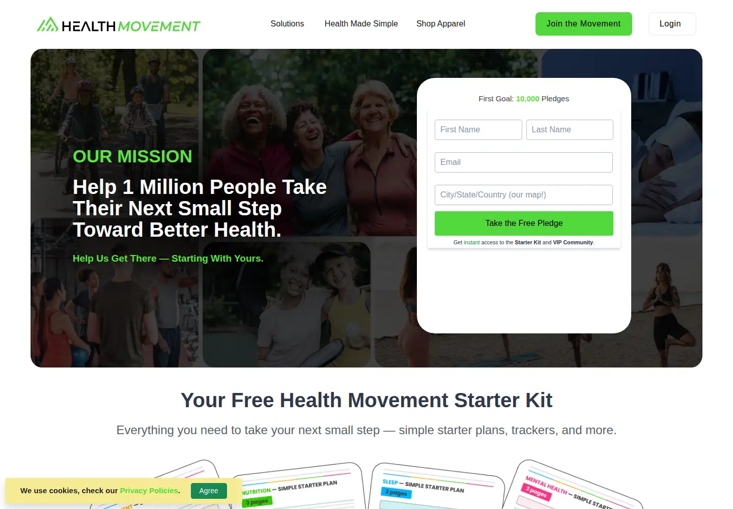 Screenshot of healthmovement.com