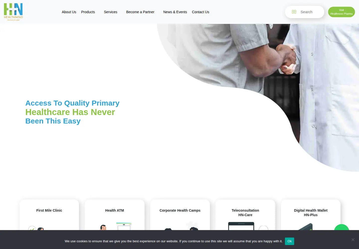 Screenshot of healthnovoindia.com