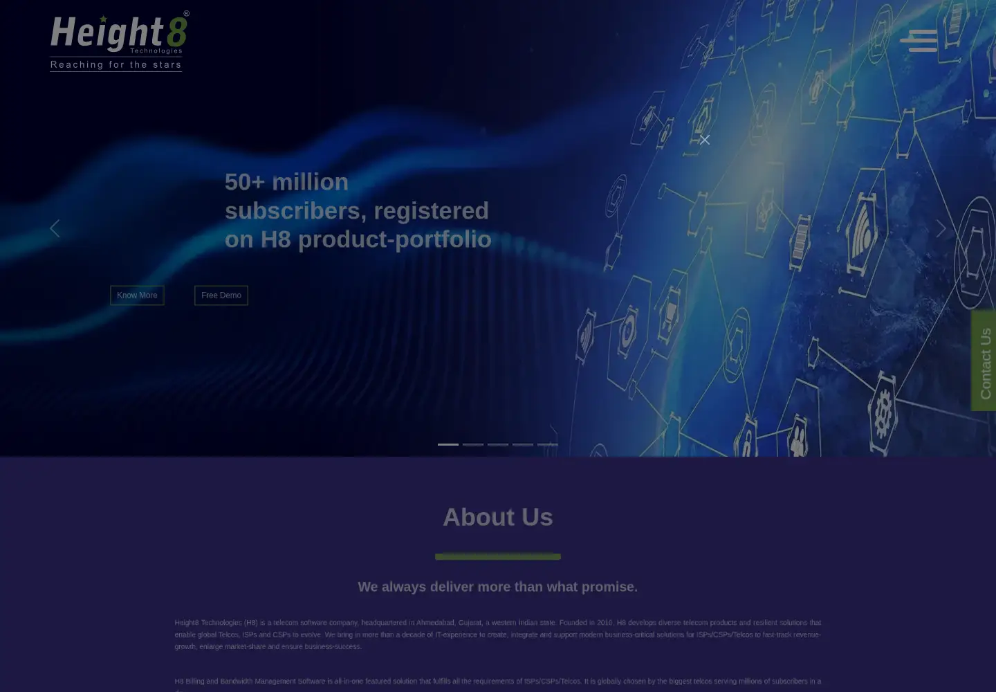 Screenshot of height8tech.com