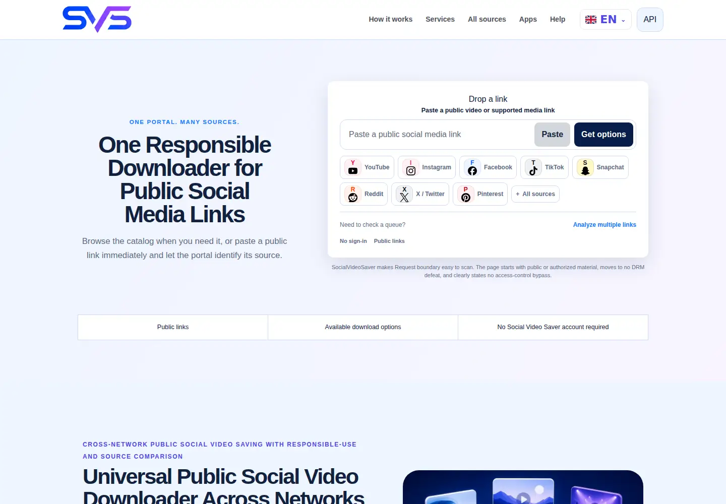 Screenshot of socialvideosaver.com