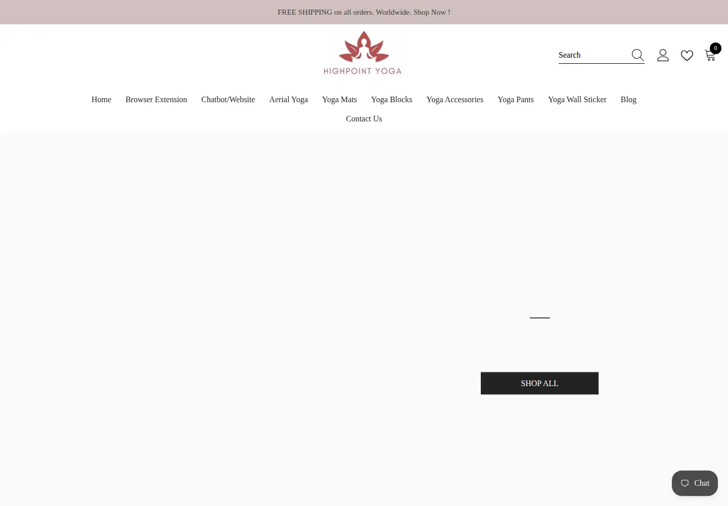 Captured homepage of highpointyoga.com in the current scan