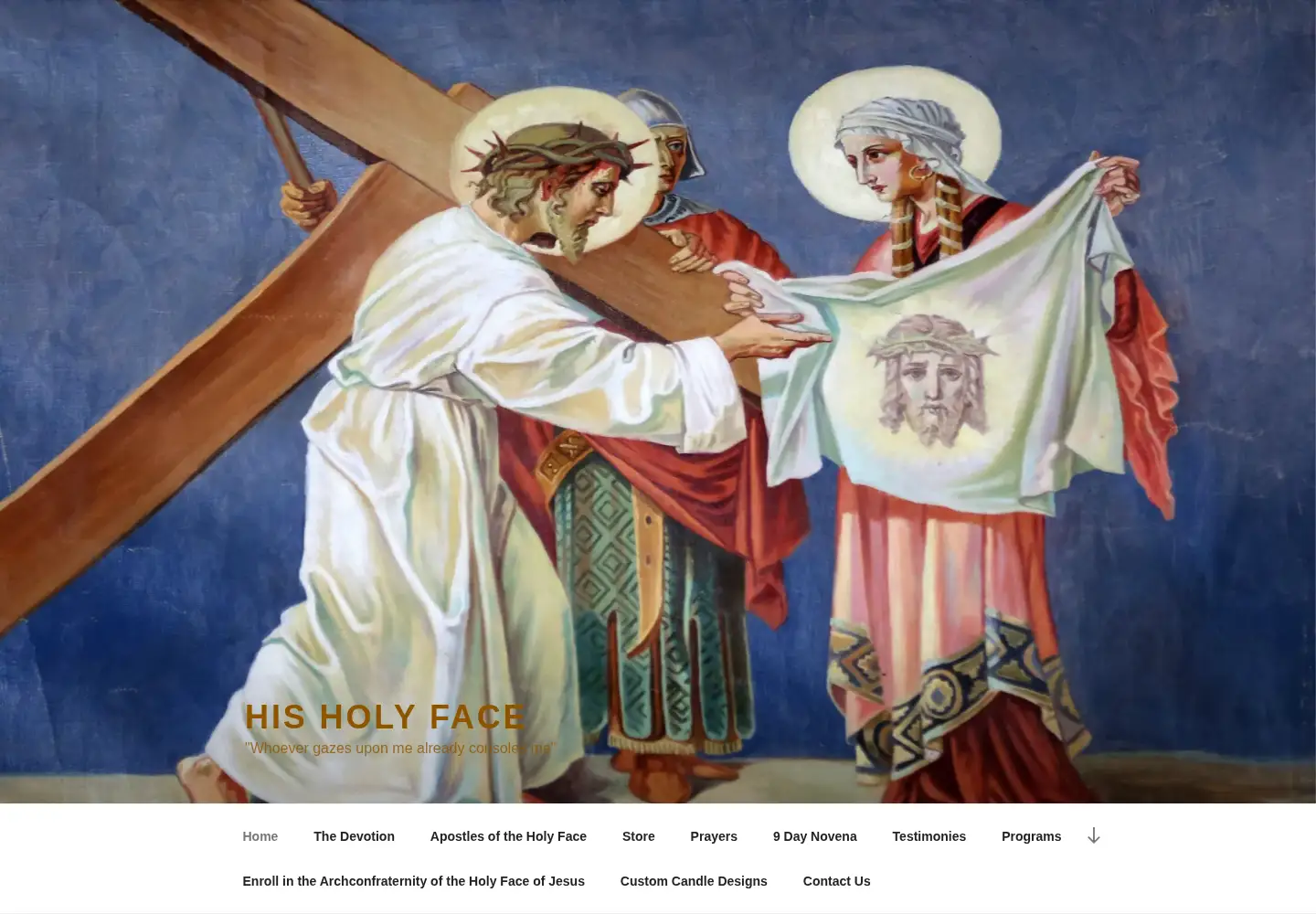 Screenshot of hisholyface.com