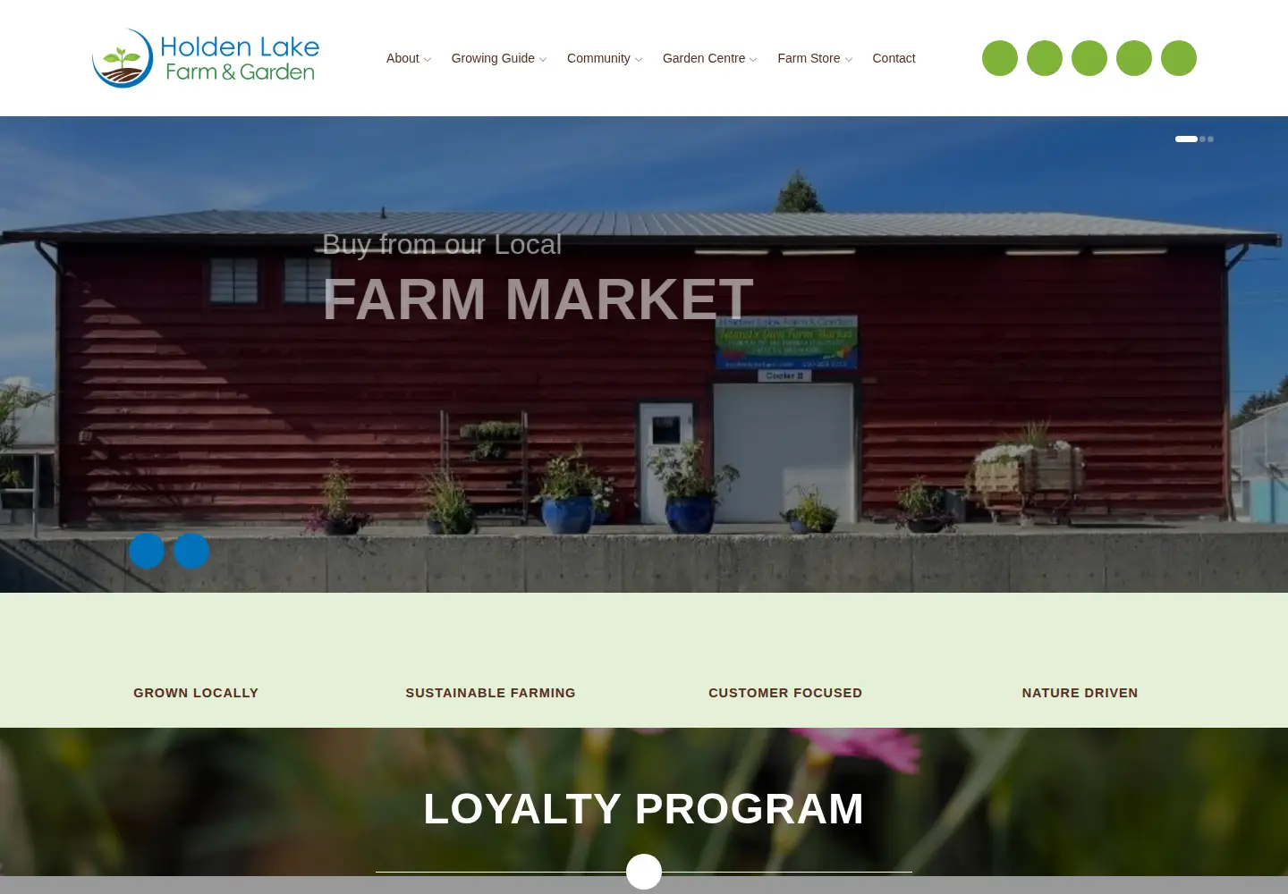 Screenshot of holdenlakefarm.com