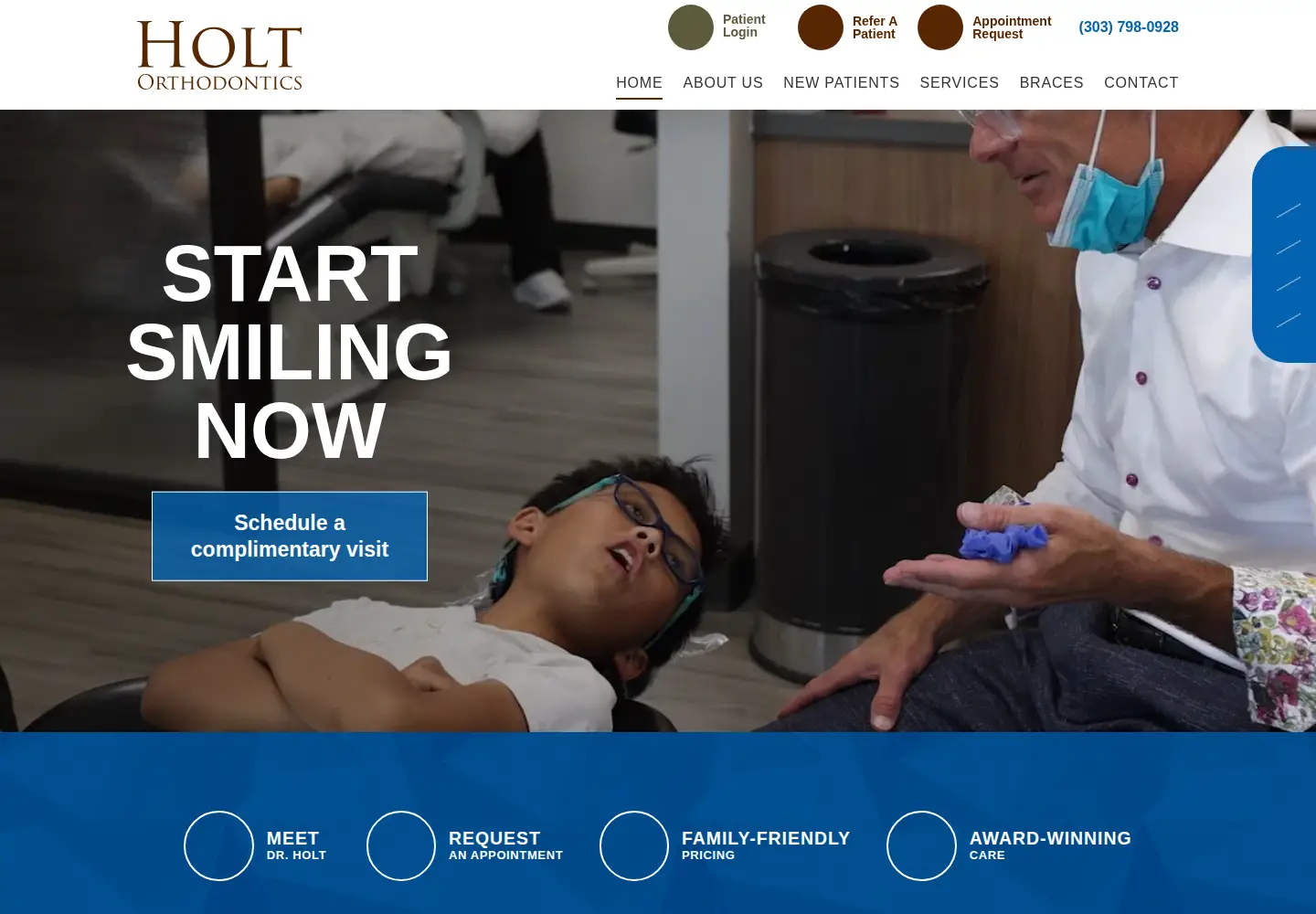 Screenshot of holtorthodontics.com