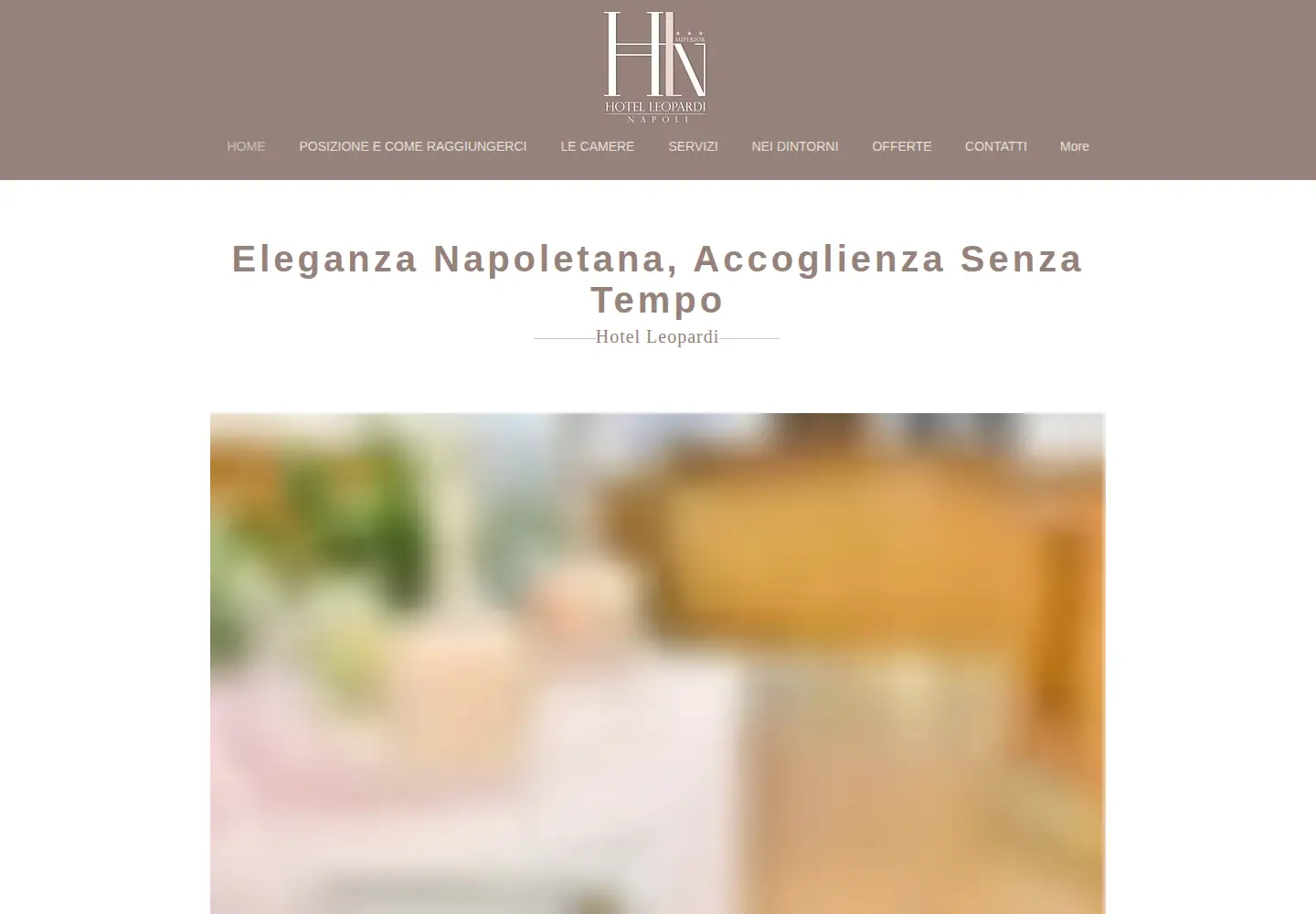 Captured homepage of hotelleopardi.com in the current scan