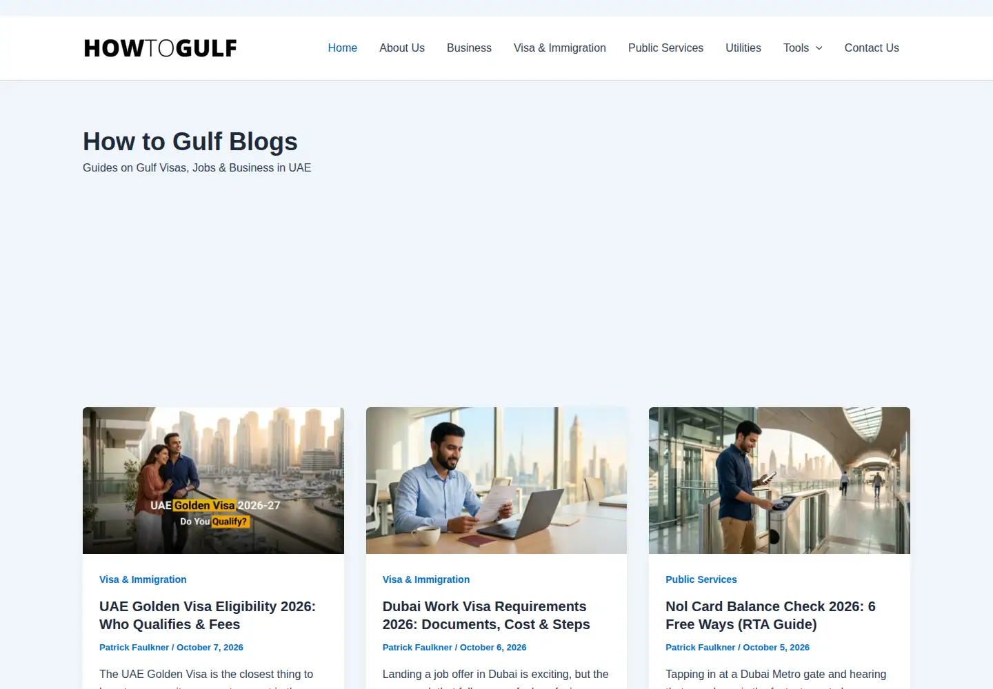 Screenshot of howtogulf.com