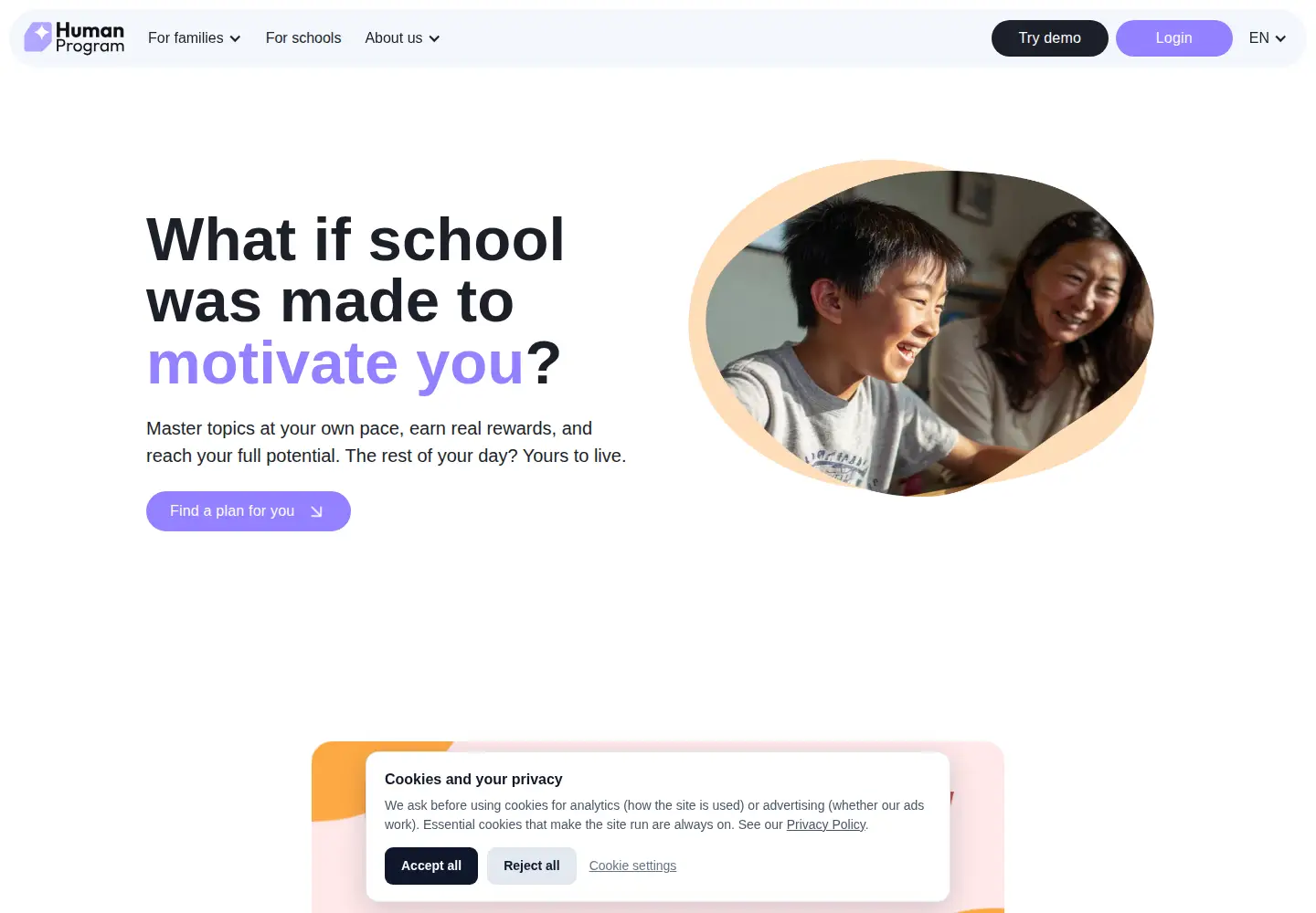 Screenshot of humanprogram.com