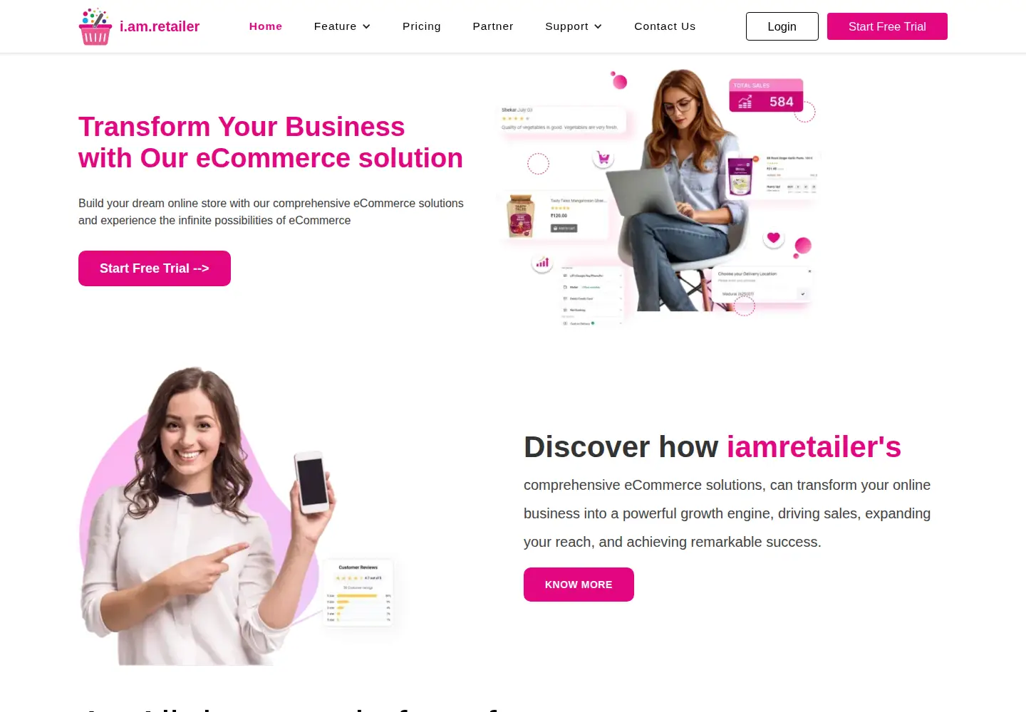 Captured homepage of iamretailer.com in the current scan