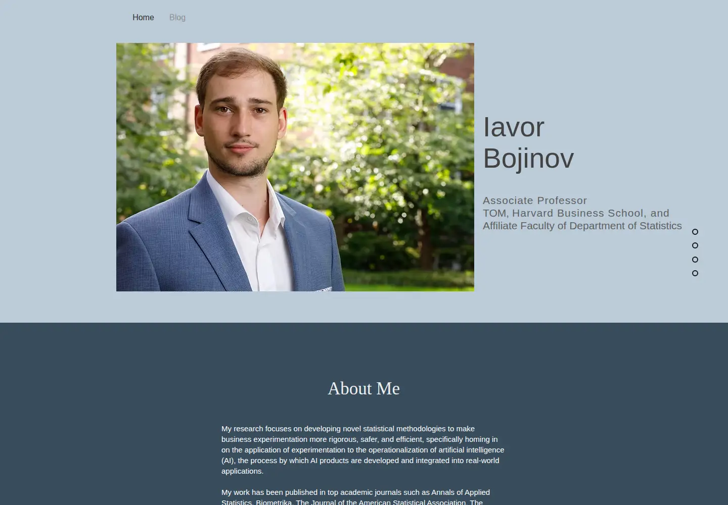 Screenshot of ibojinov.com