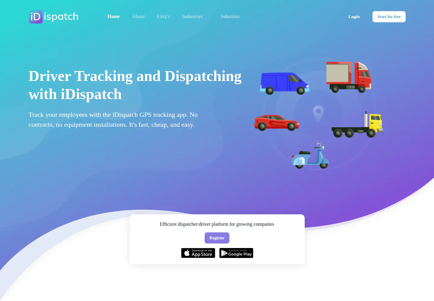 Screenshot of idispatch.com