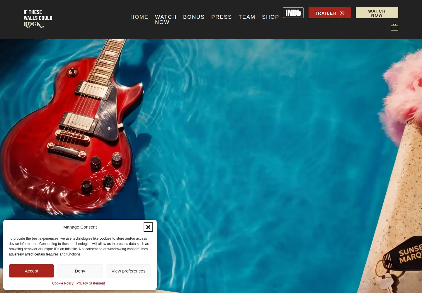 Captured homepage of ifthesewallscouldrock.com in the current scan