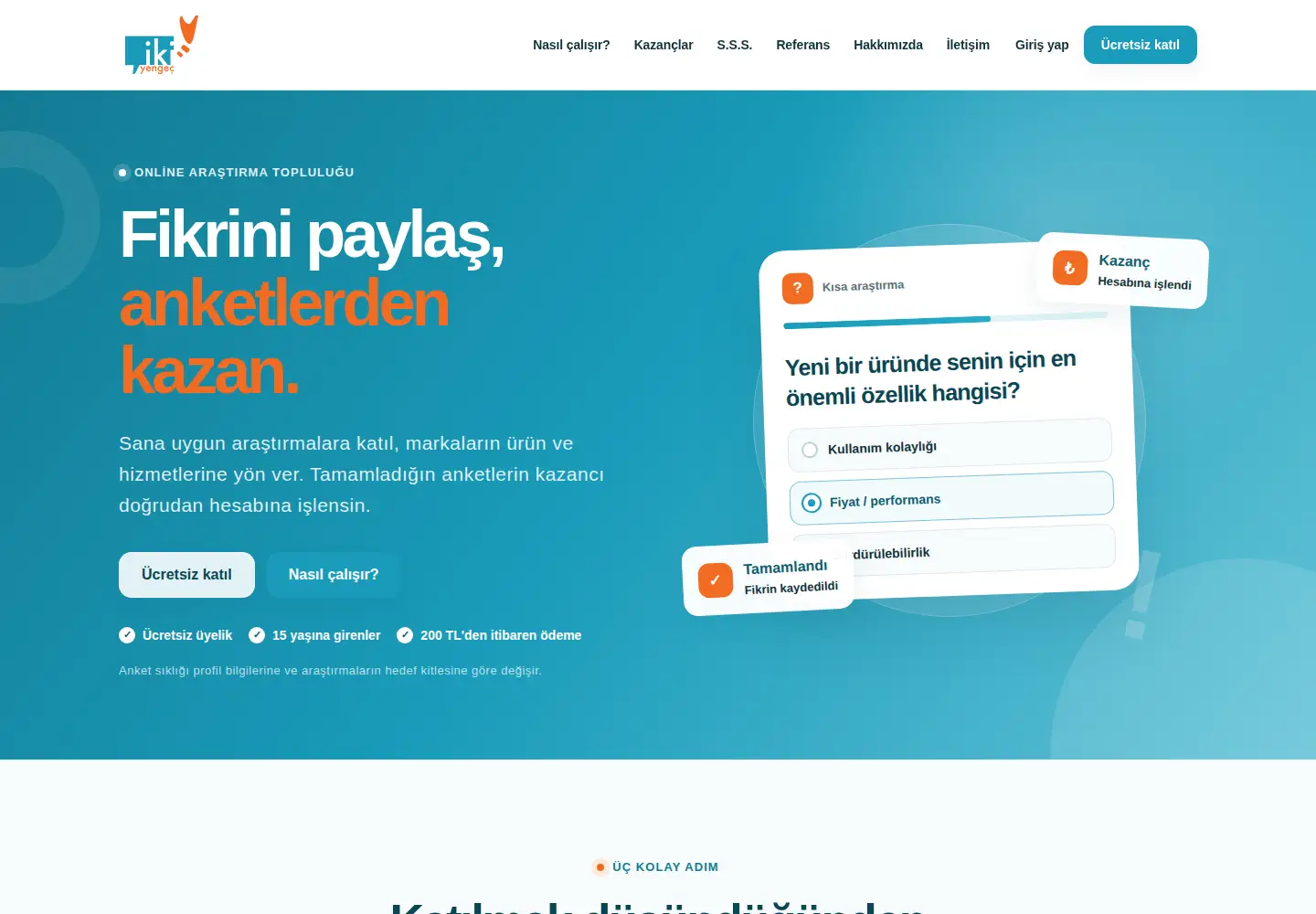 Screenshot of ikiyengec.com