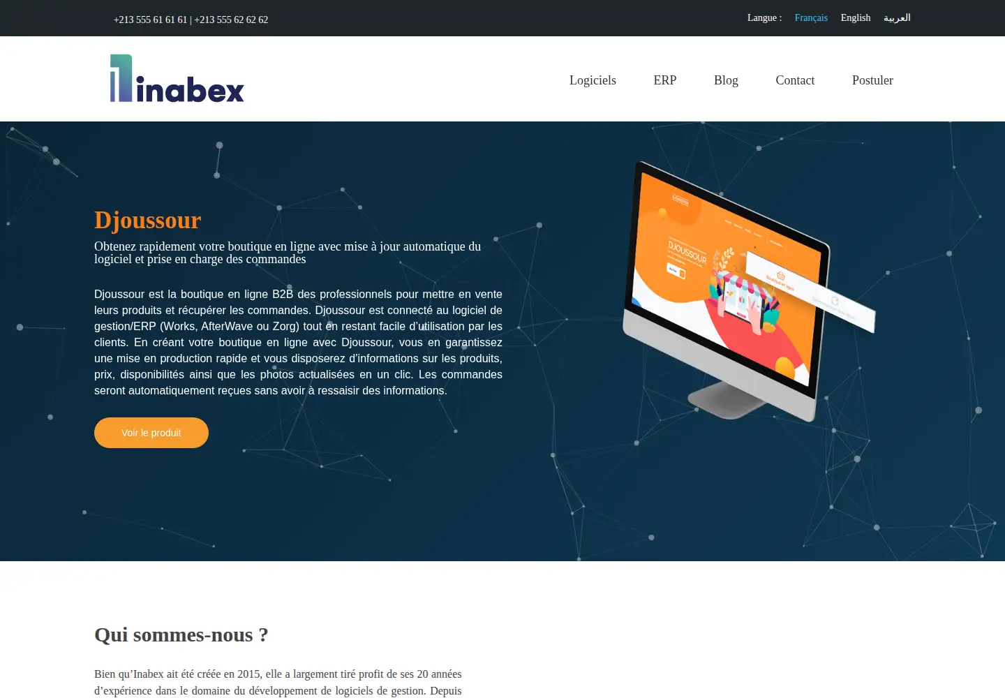 Screenshot of inabex.com