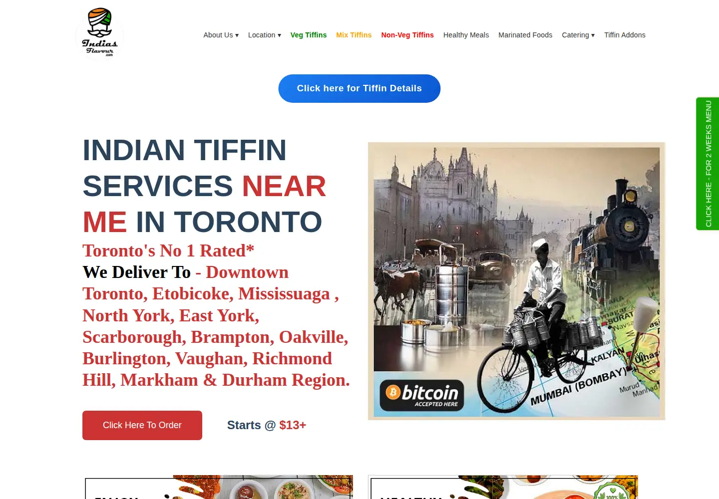 Screenshot of indiasflavour.com