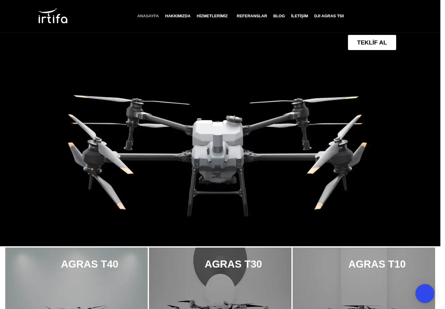 Screenshot of irtifahavacilik.com