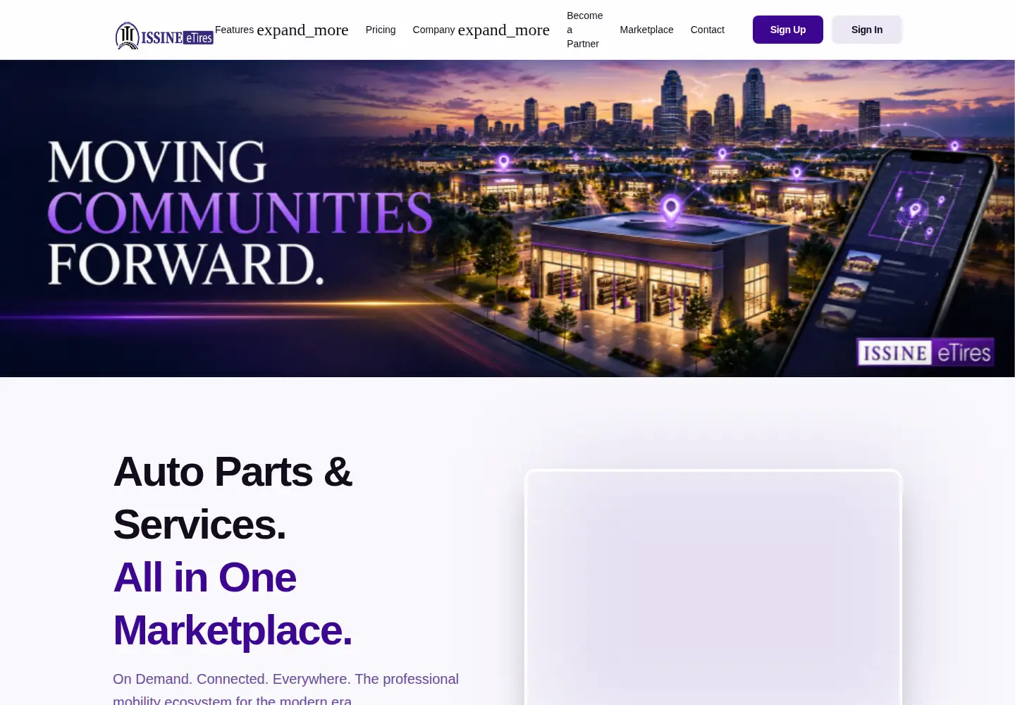 Screenshot of issineetires.com
