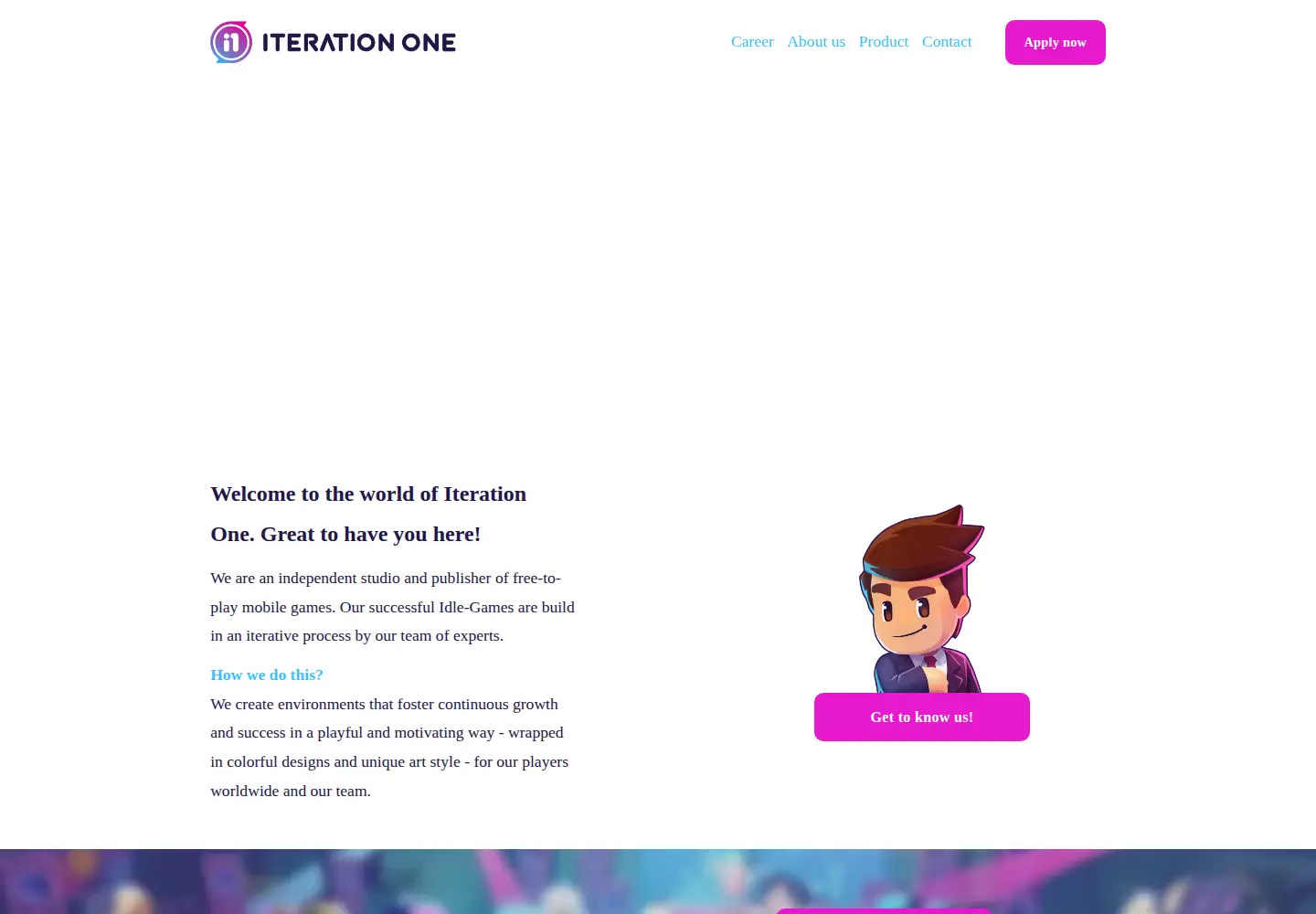 Screenshot of iterationone.com