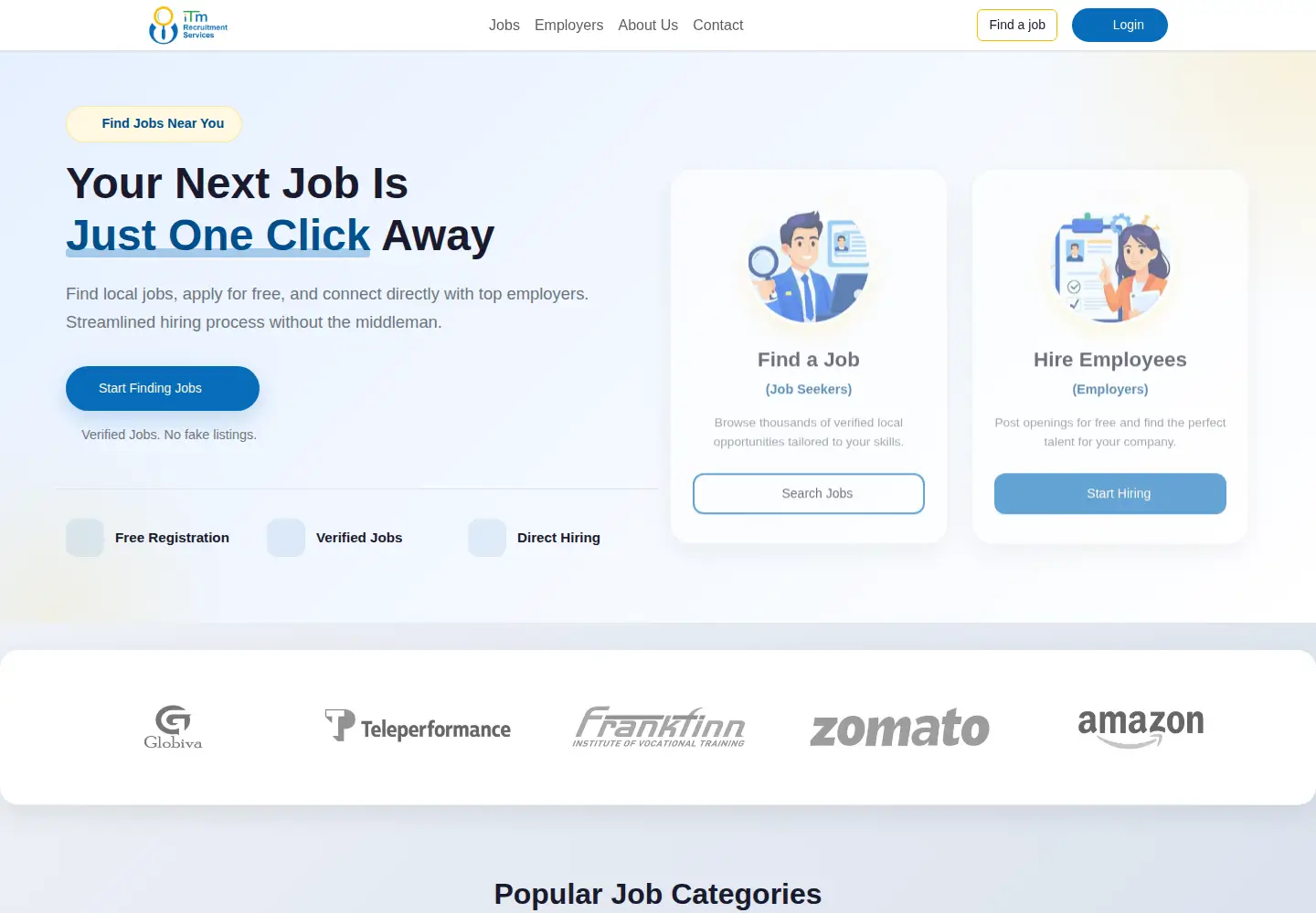 Screenshot of itmrecruitment.com