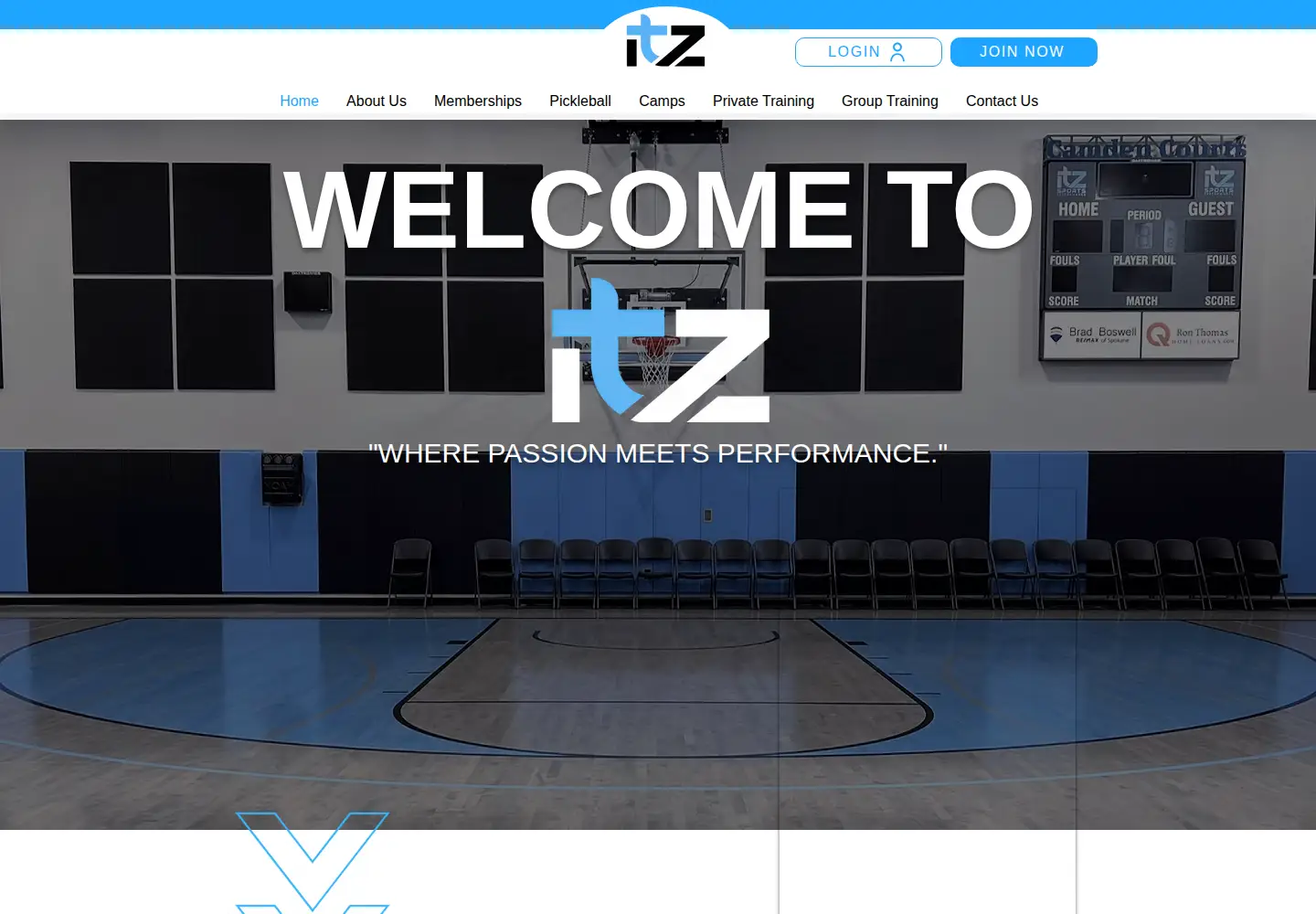 Screenshot of itzsportsperformance.com