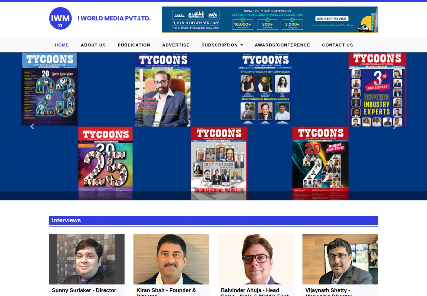 Captured homepage of iworldmedia21.com in the current scan