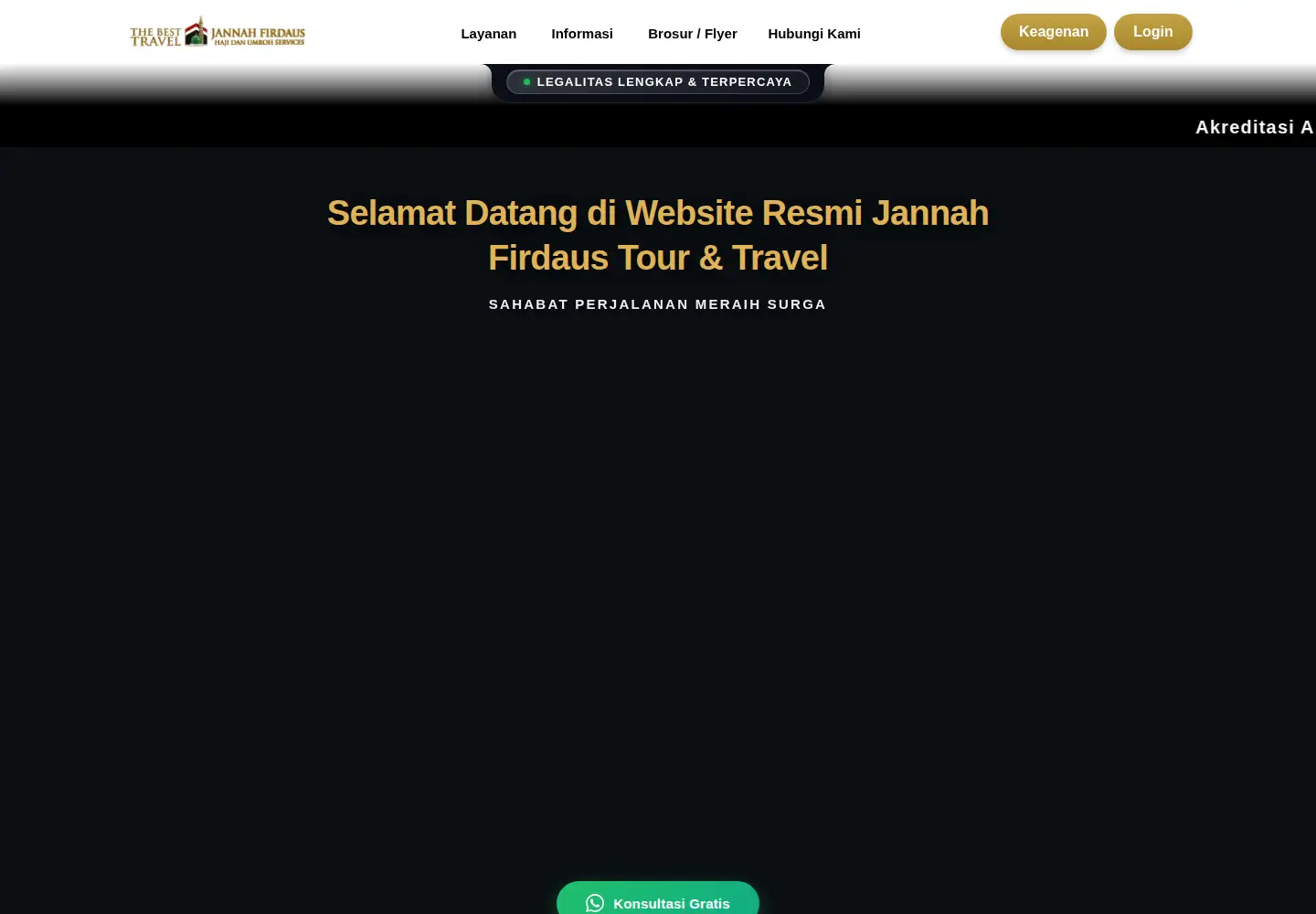 Captured homepage of jannahfirdaus.com in the current scan