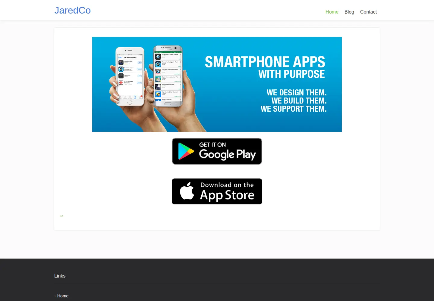 Screenshot of jaredcompany.com