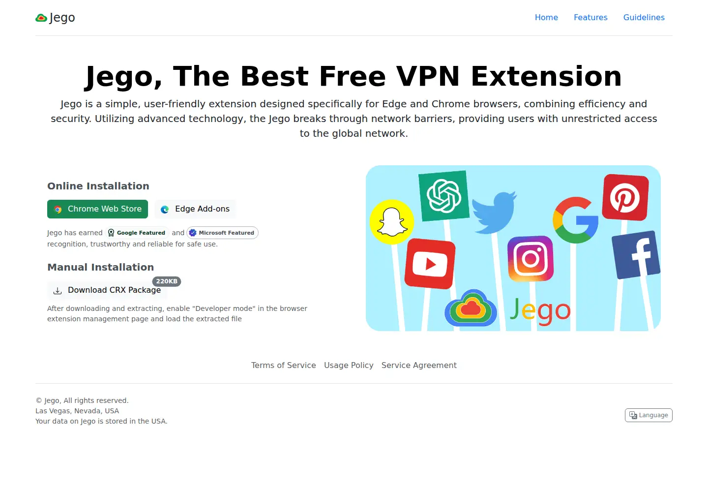 Screenshot of jegocloud.com