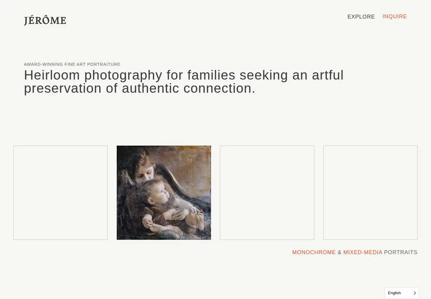 Screenshot of jeromephotographer.com