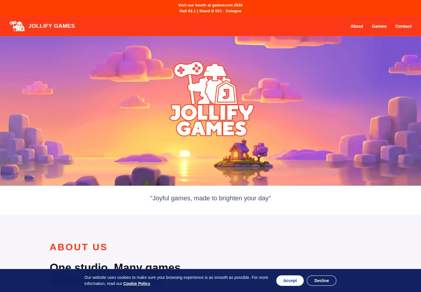 Screenshot of jollifygames.com