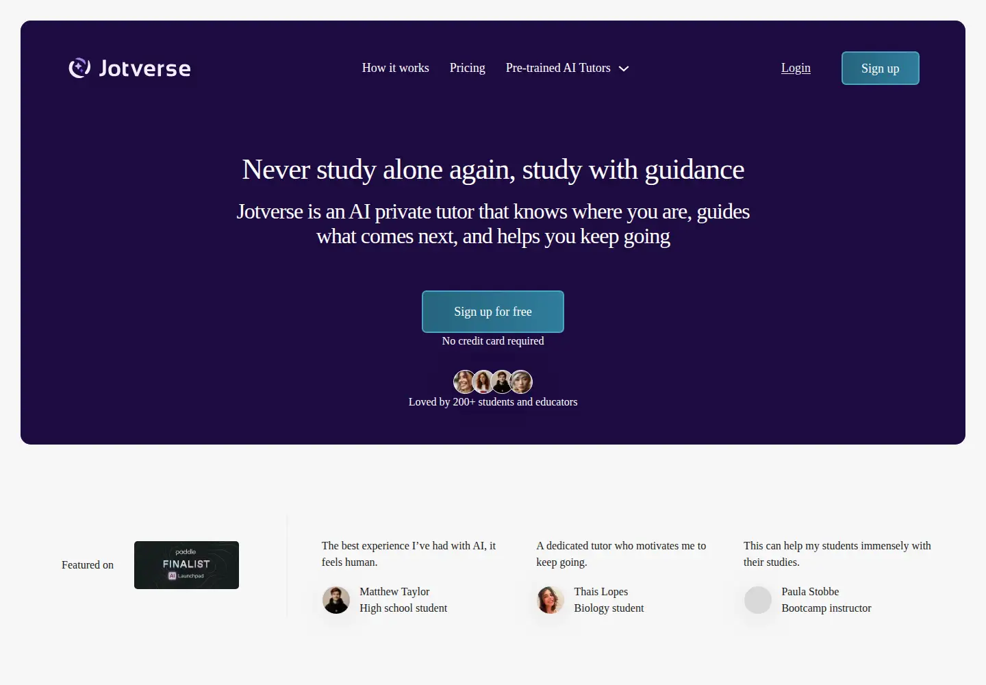 Screenshot of jotverse.com